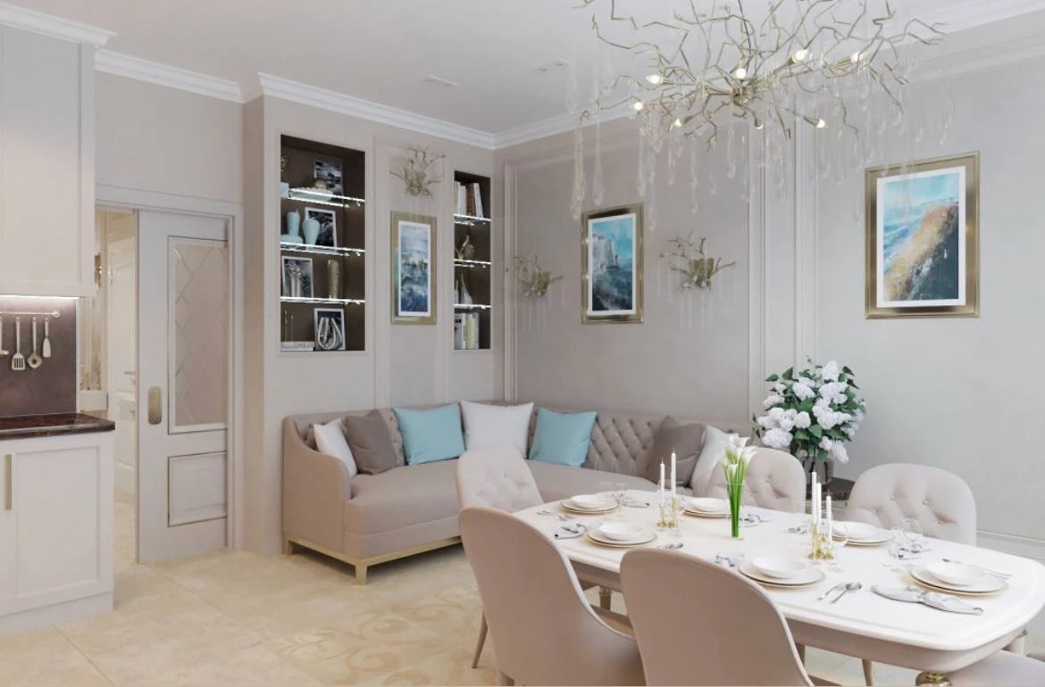 Нео классика в пастельных тонах