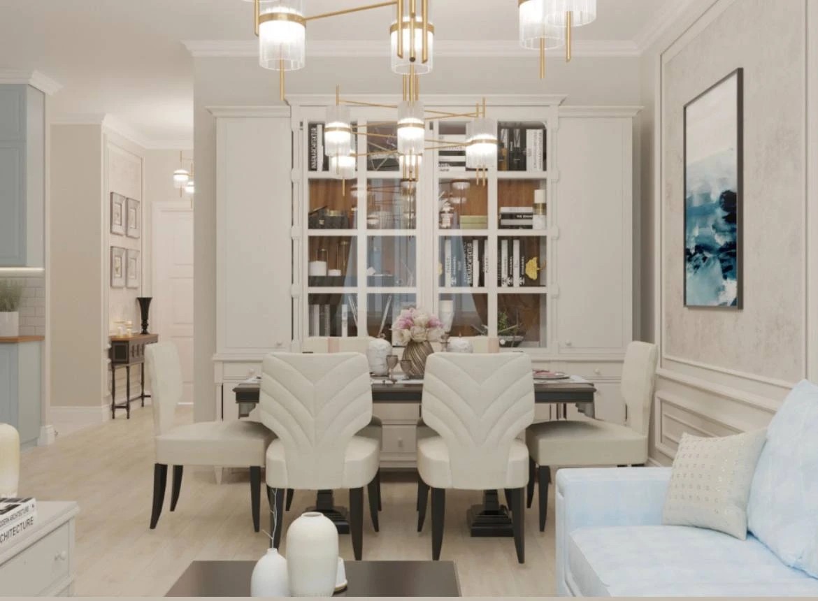 "Уютная пастель" - 4-х комнатная квартира для семьи