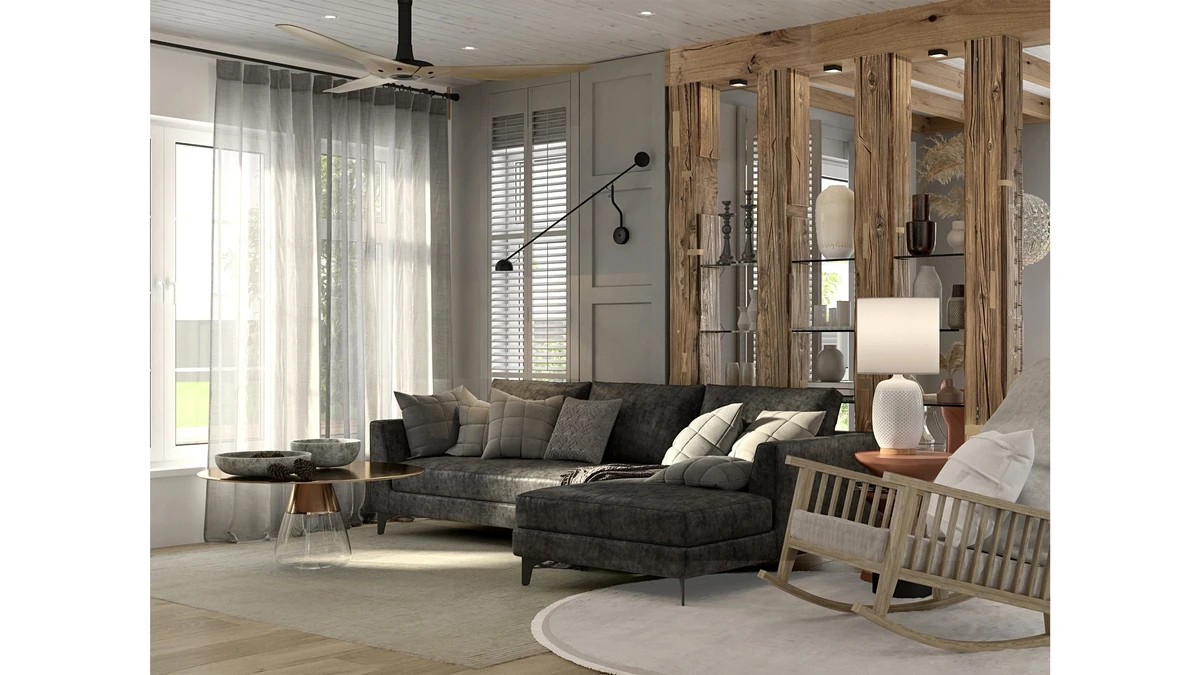 ИНТЕРЬЕР ЗАГОРОДНОГО ДОМА В СТИЛЕ "КАНТРИ"