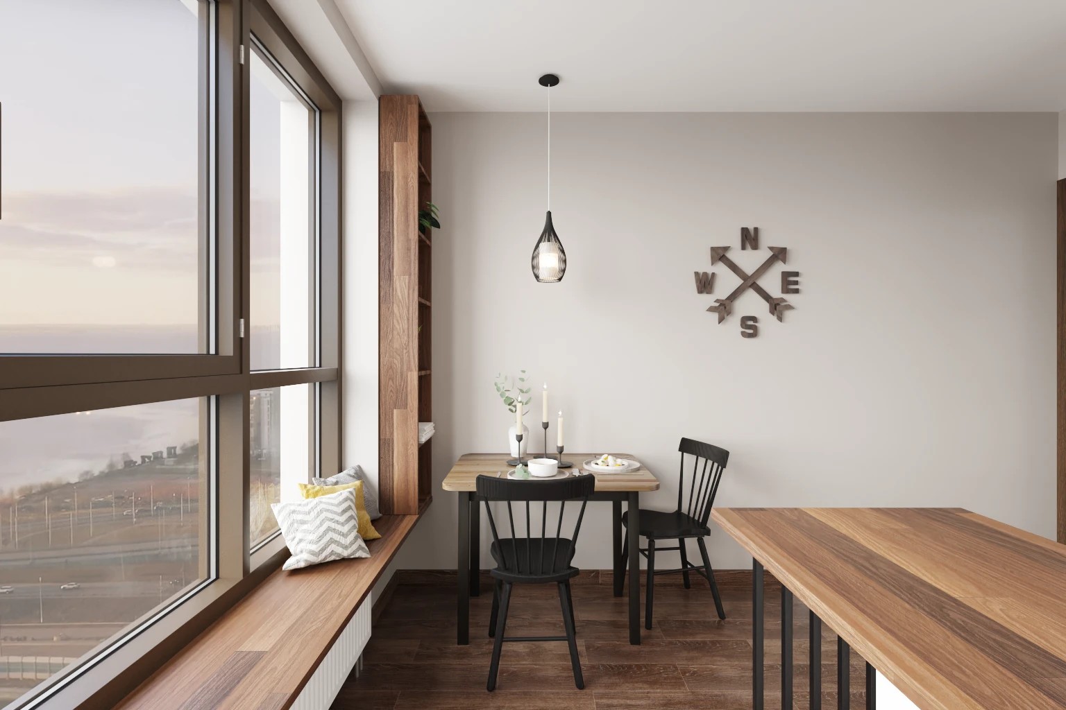 Дизайн-проект двухкомнатной квартиры на ул. Челюскина