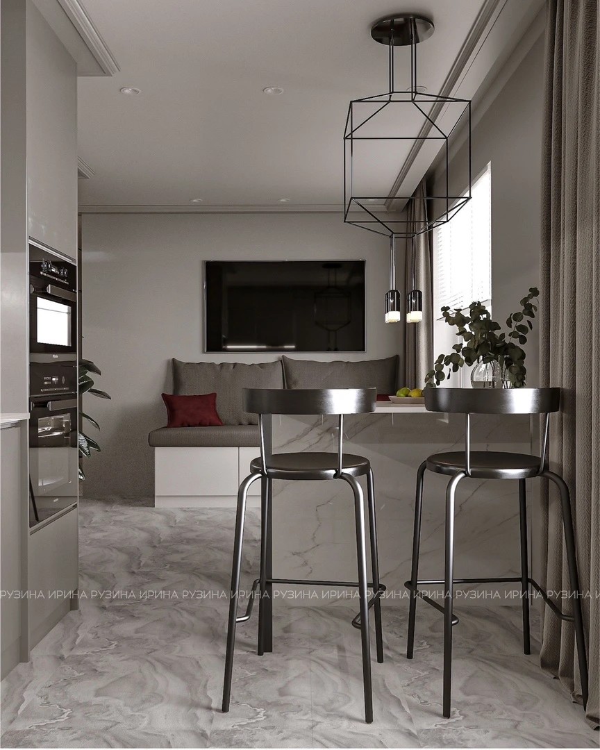 Проект двухкомнатной квартиры в г. Уфа