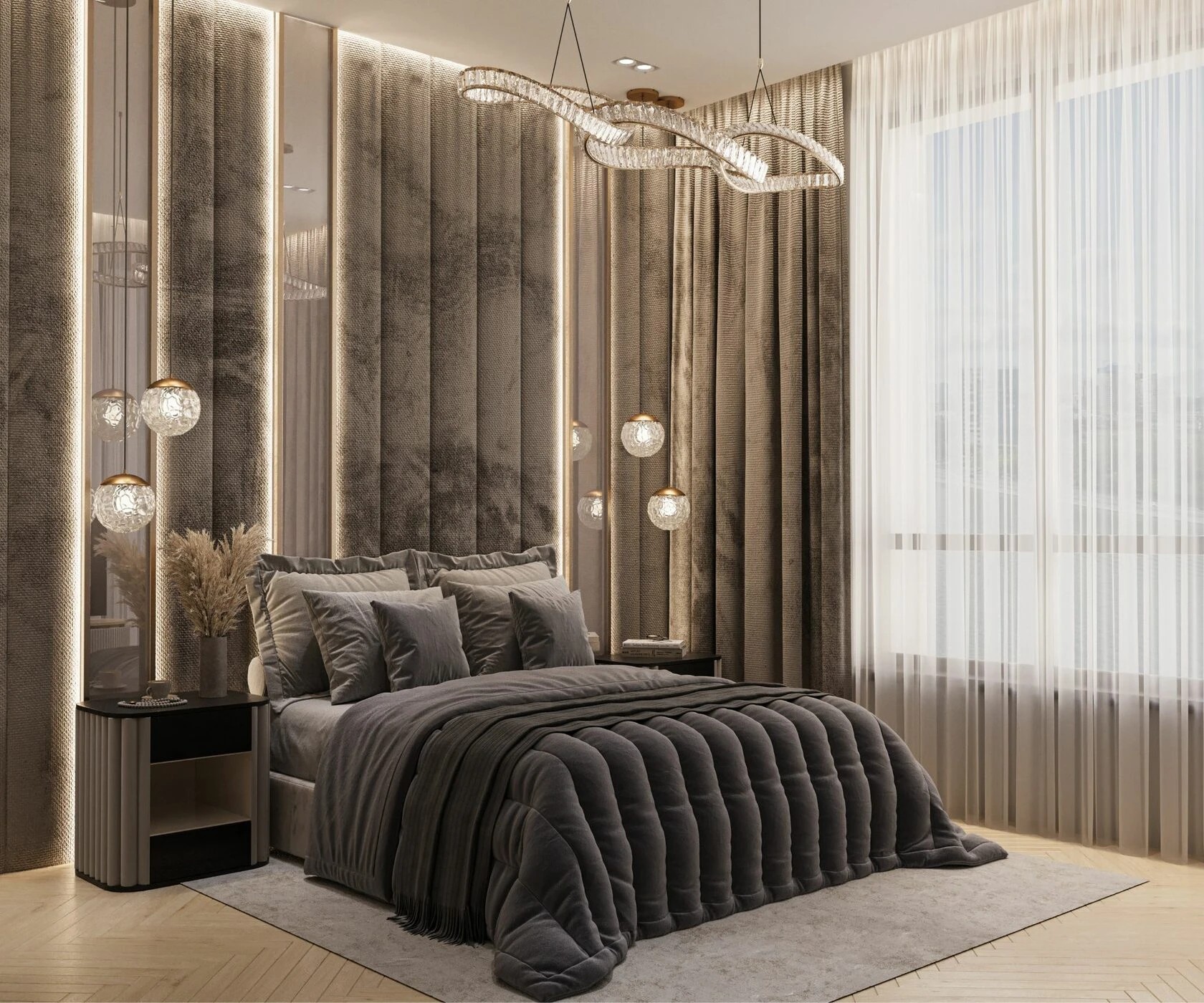 Квартира в стиле современна классика с чудесными видами на Москву-реку