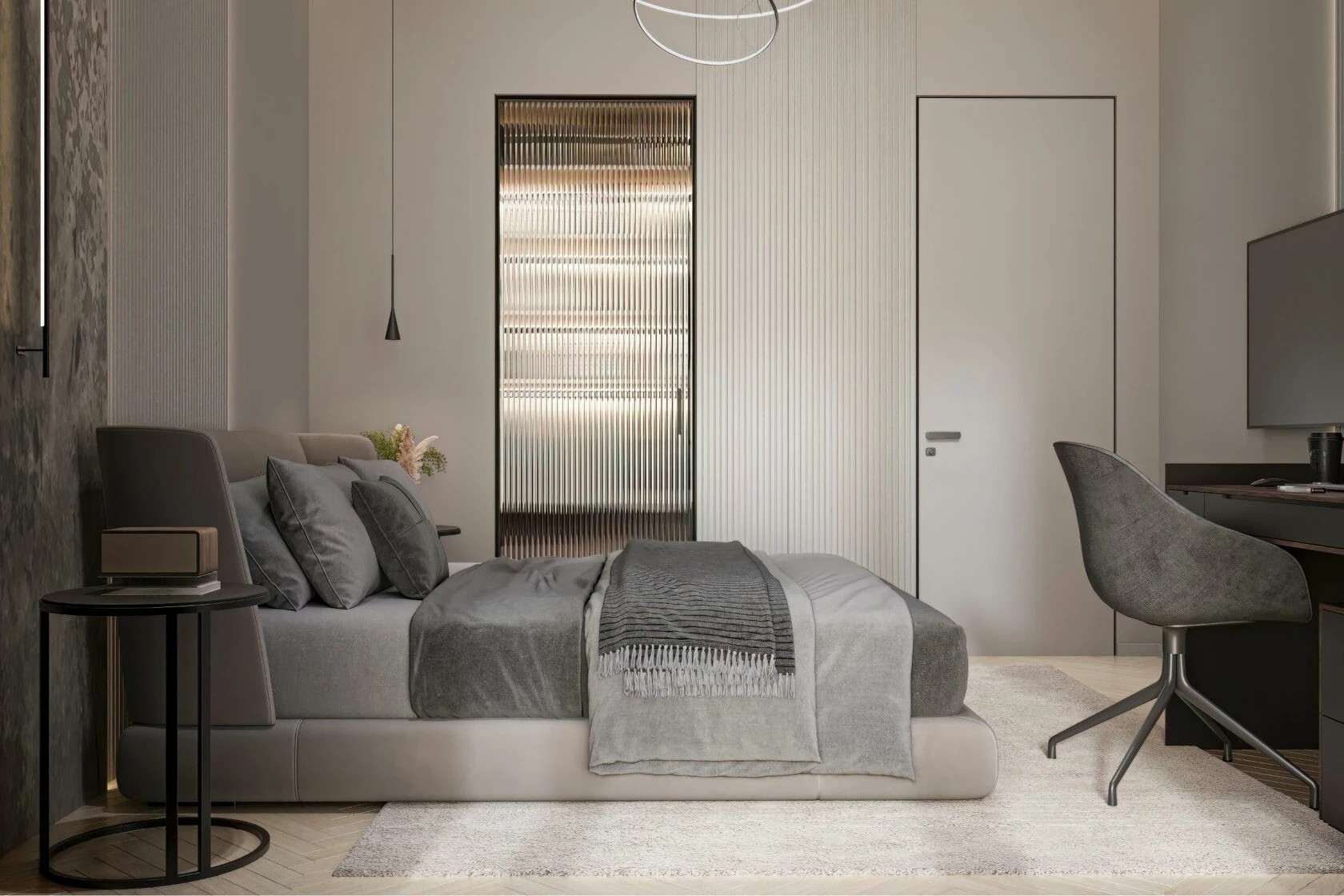 Брутальная однушка в современном стиле с элементами неоклассики