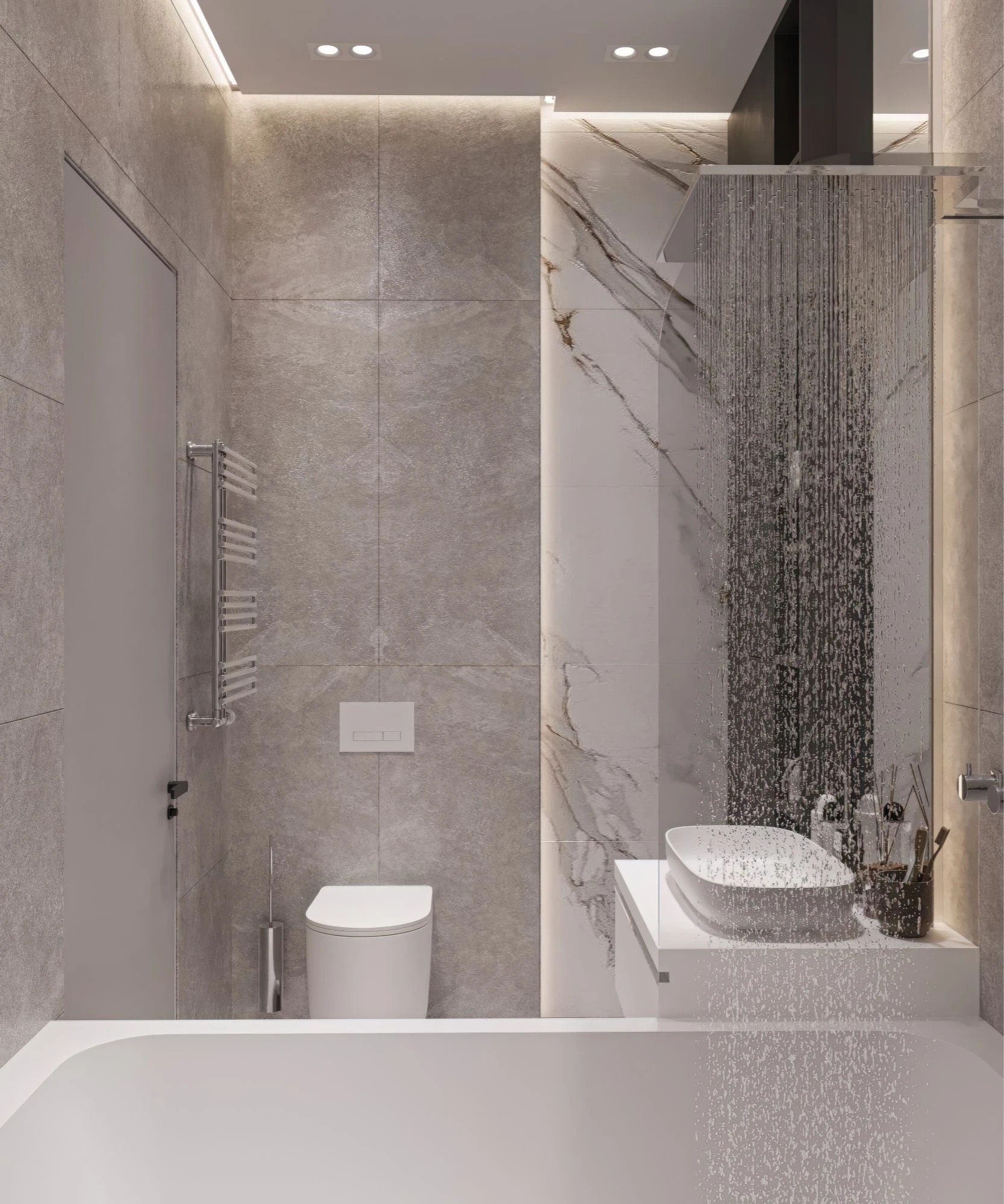 Брутальная однушка в современном стиле с элементами неоклассики