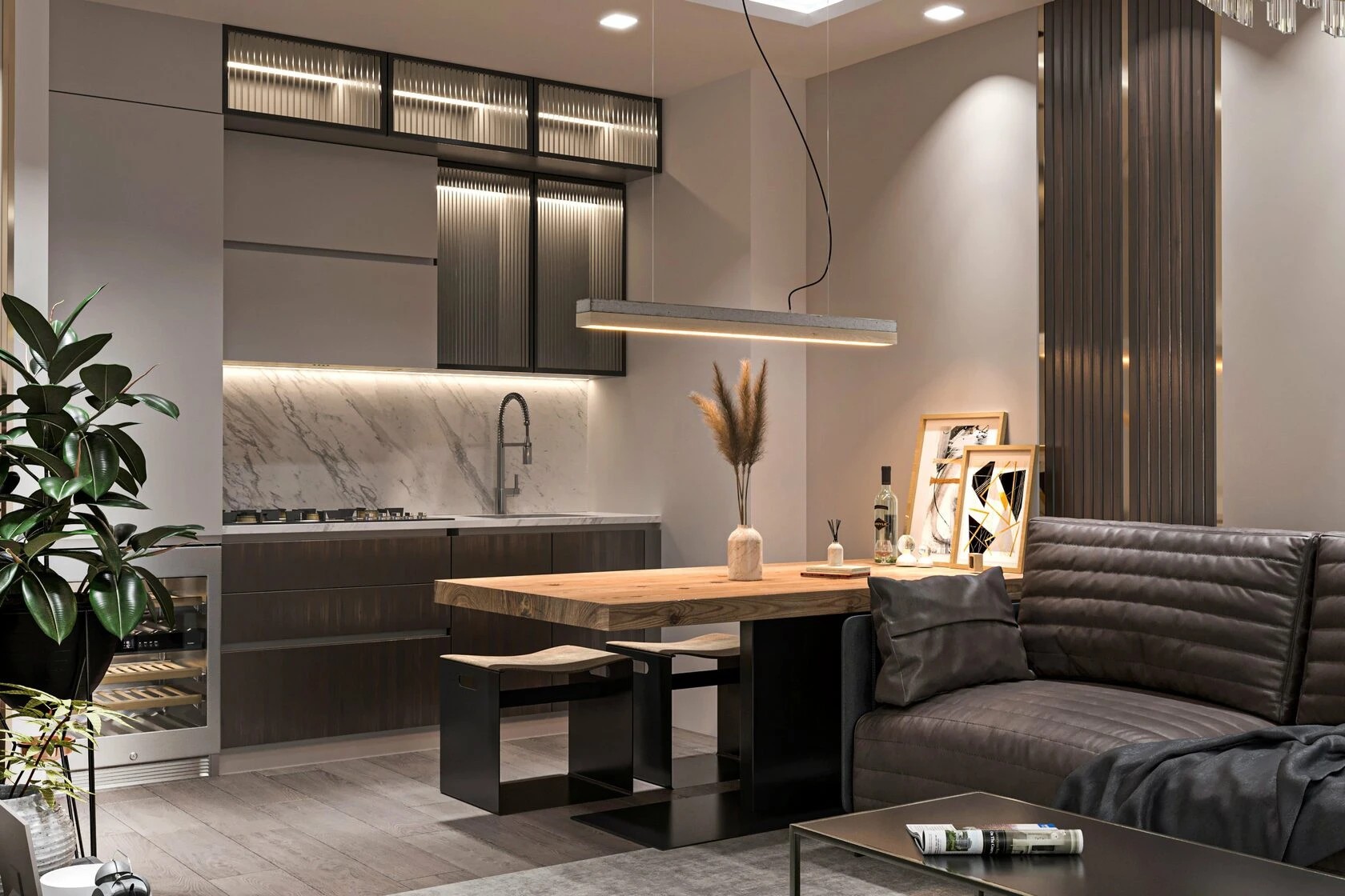 2-комнатная квартира в стиле ар-деко