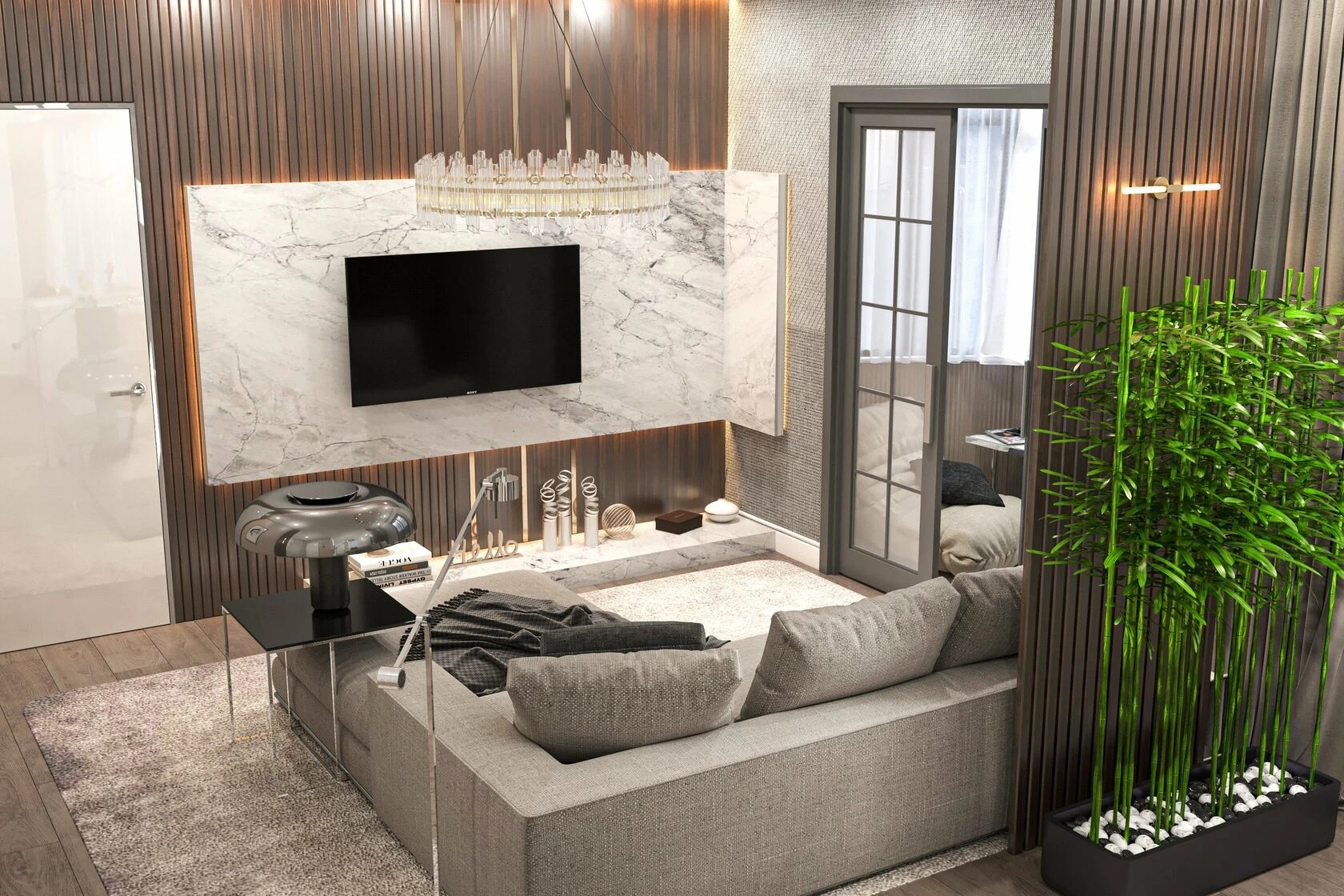 1-комнатная квартира в стиле неоклассика