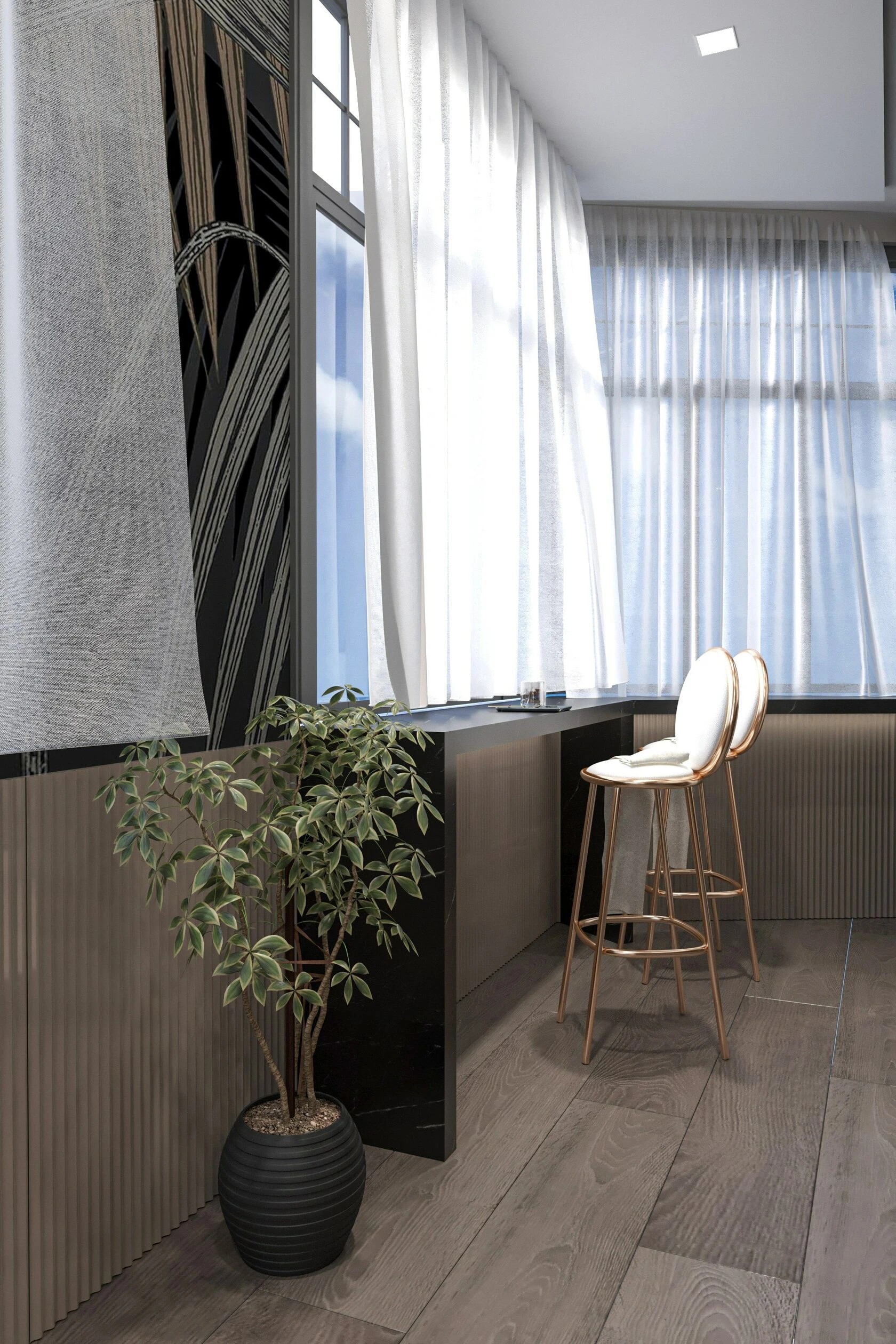 1-комнатная квартира в стиле неоклассика