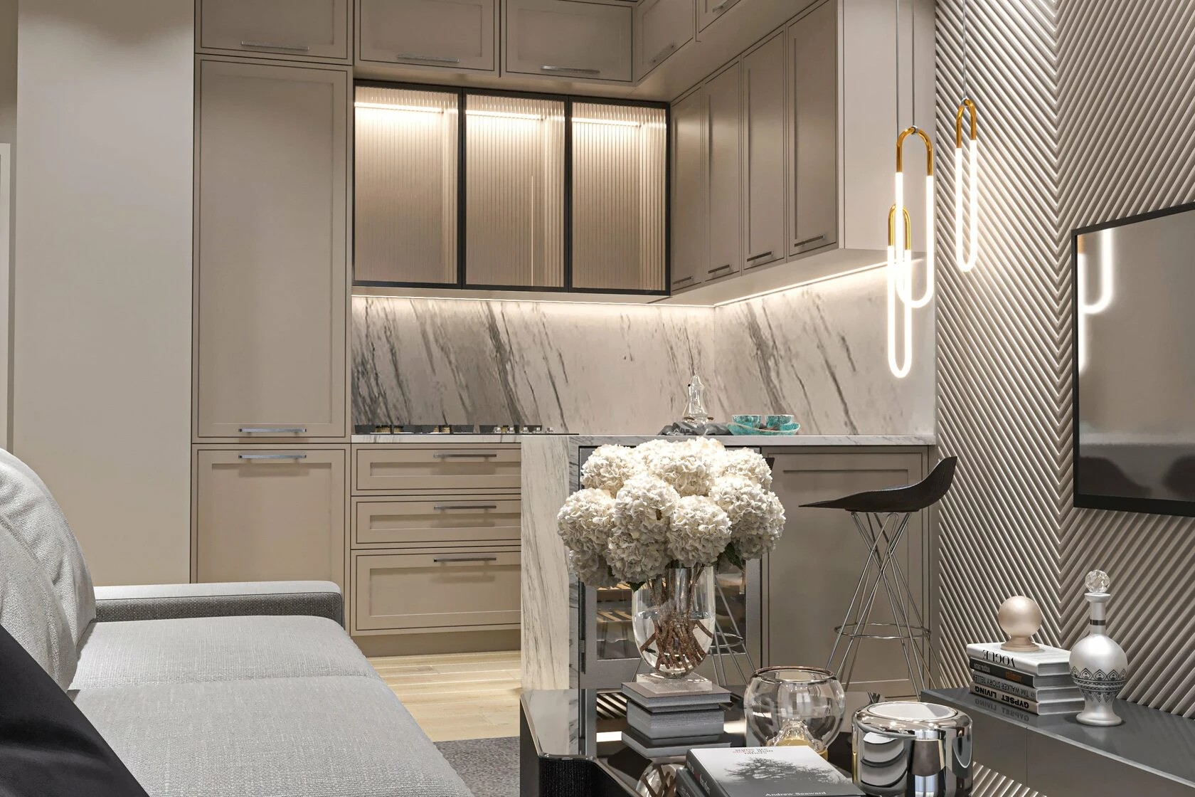 2-комнатная квартира в стиле неоклассика