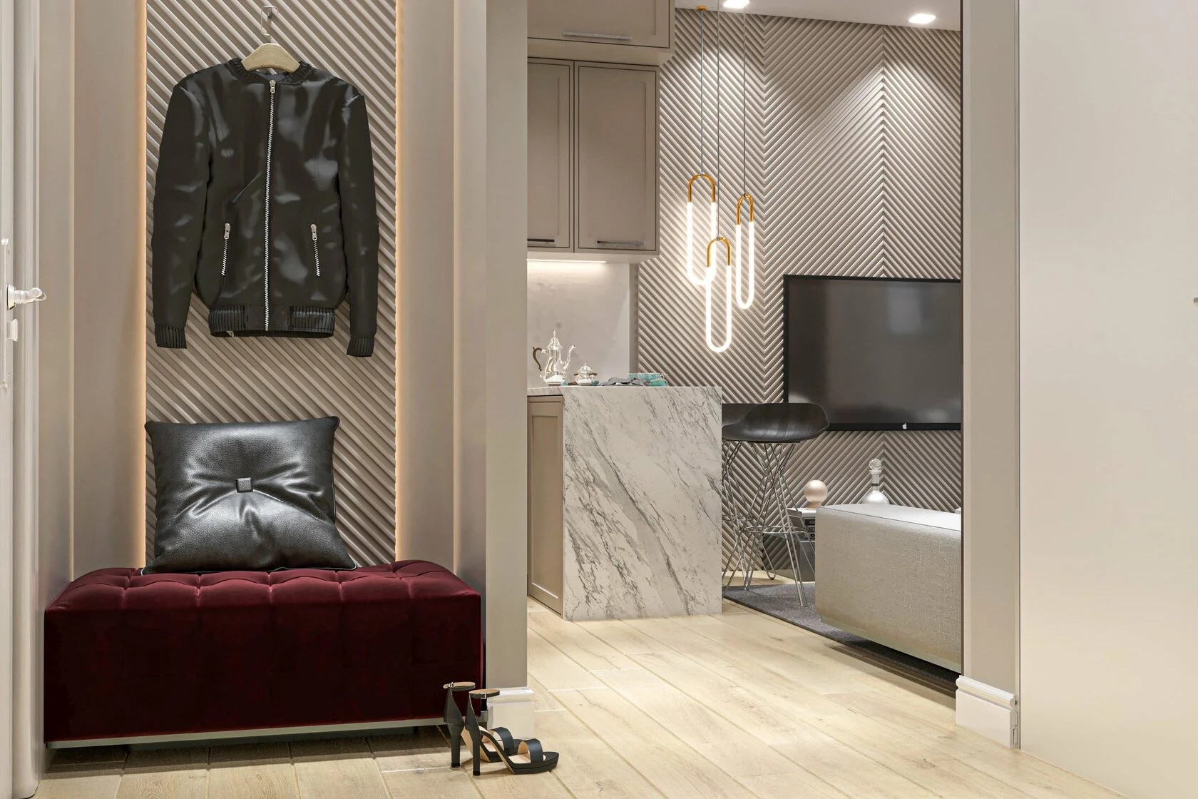 2-комнатная квартира в стиле неоклассика