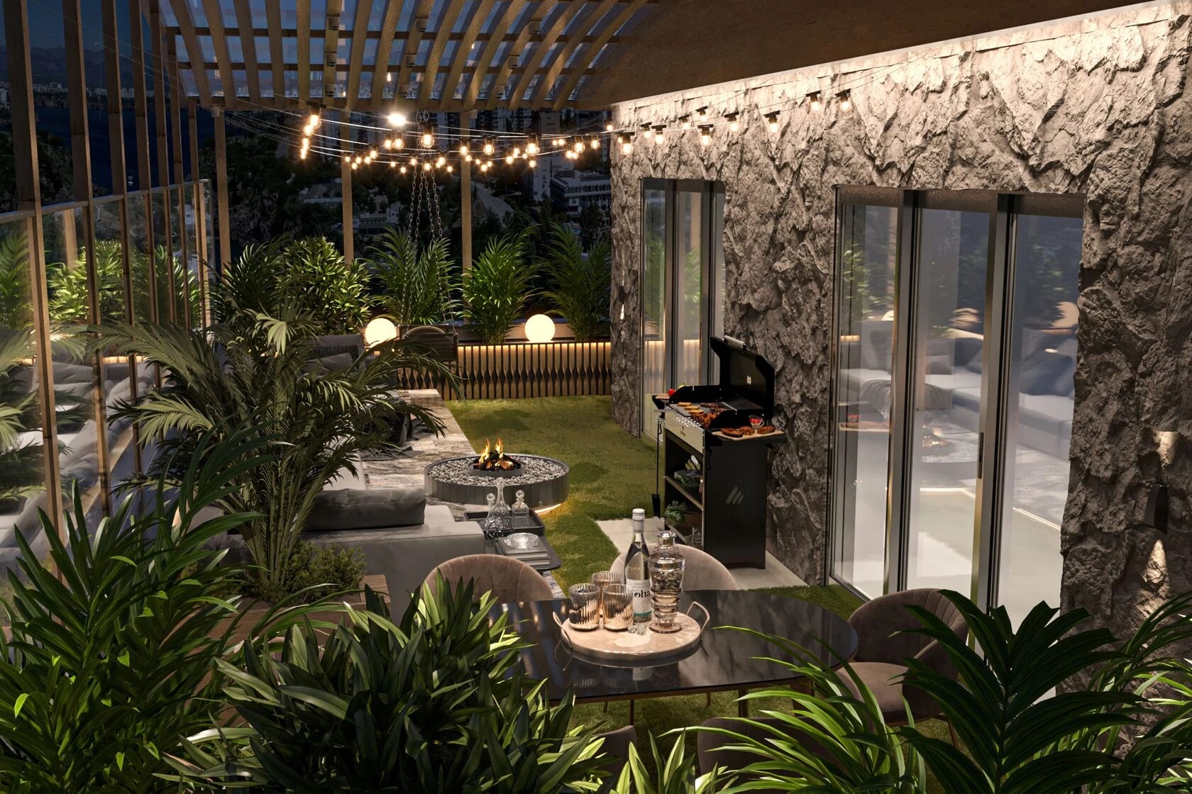 Терраса в стиле эко