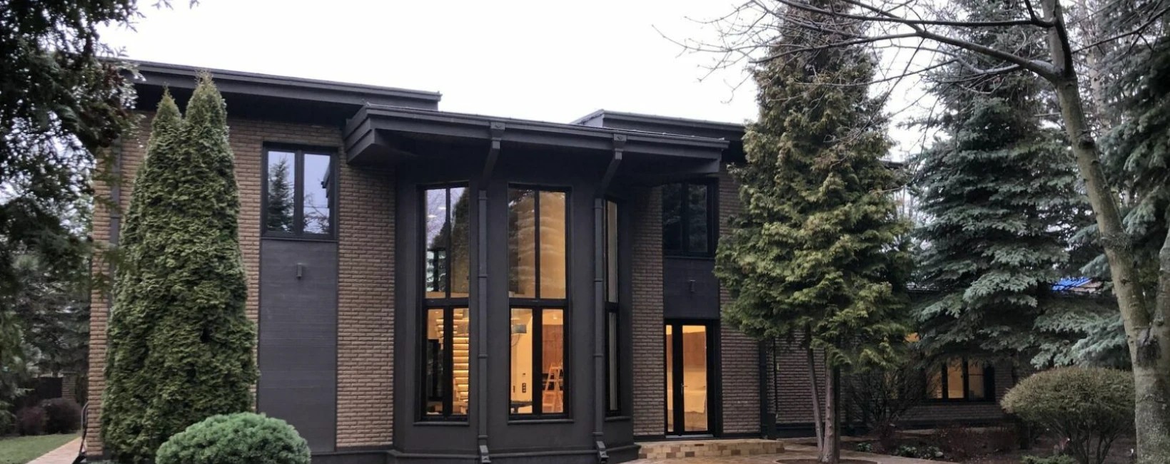 Дом с 3 спальнями и баня в современном стиле