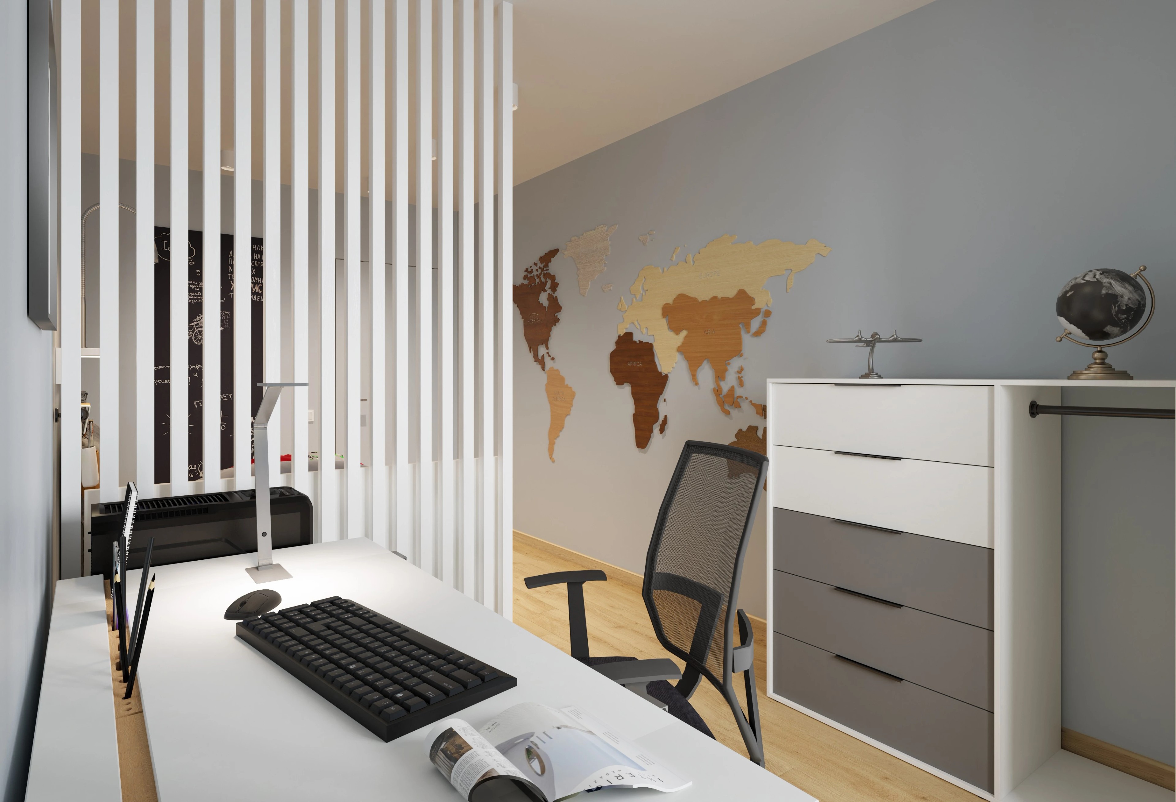 Переустройство детской для двух мальчиков на пр. Наставников