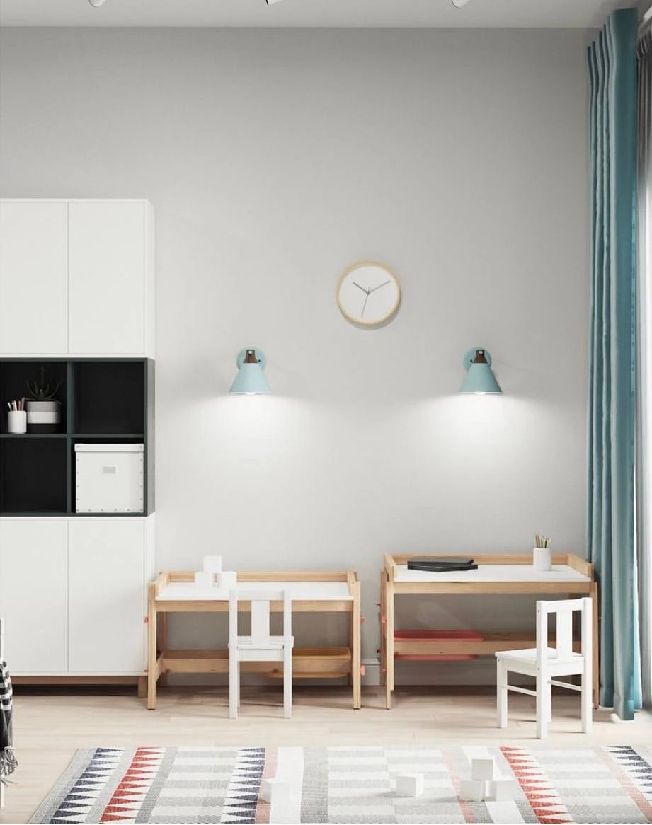 Двухкомнатная квартира для семьи с двумя детьми