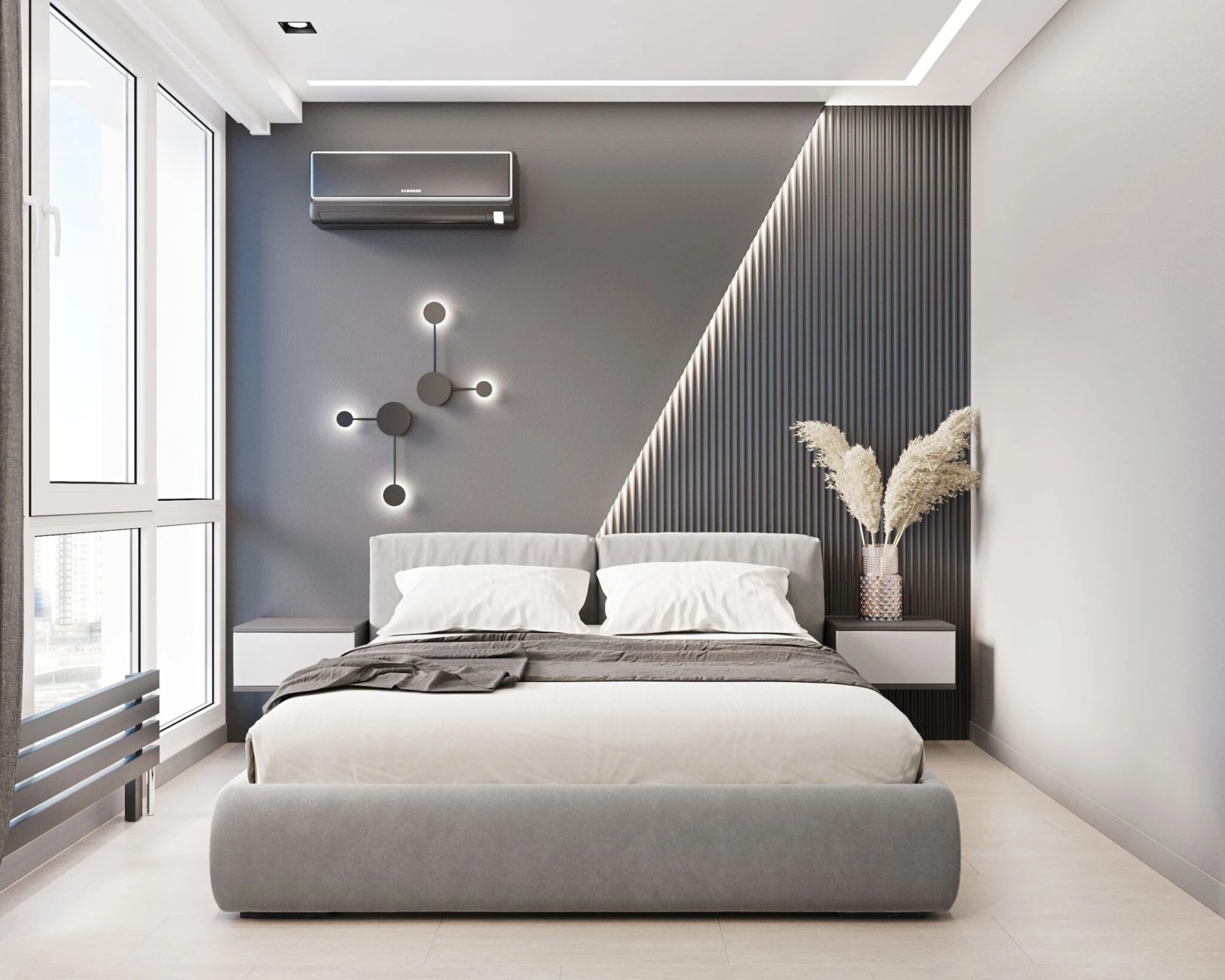 СОВРЕМЕННЫЙ ДИЗАЙН-ПРОЕКТ С ПРЕОБЛАДАНИЕМ СЕРОГО