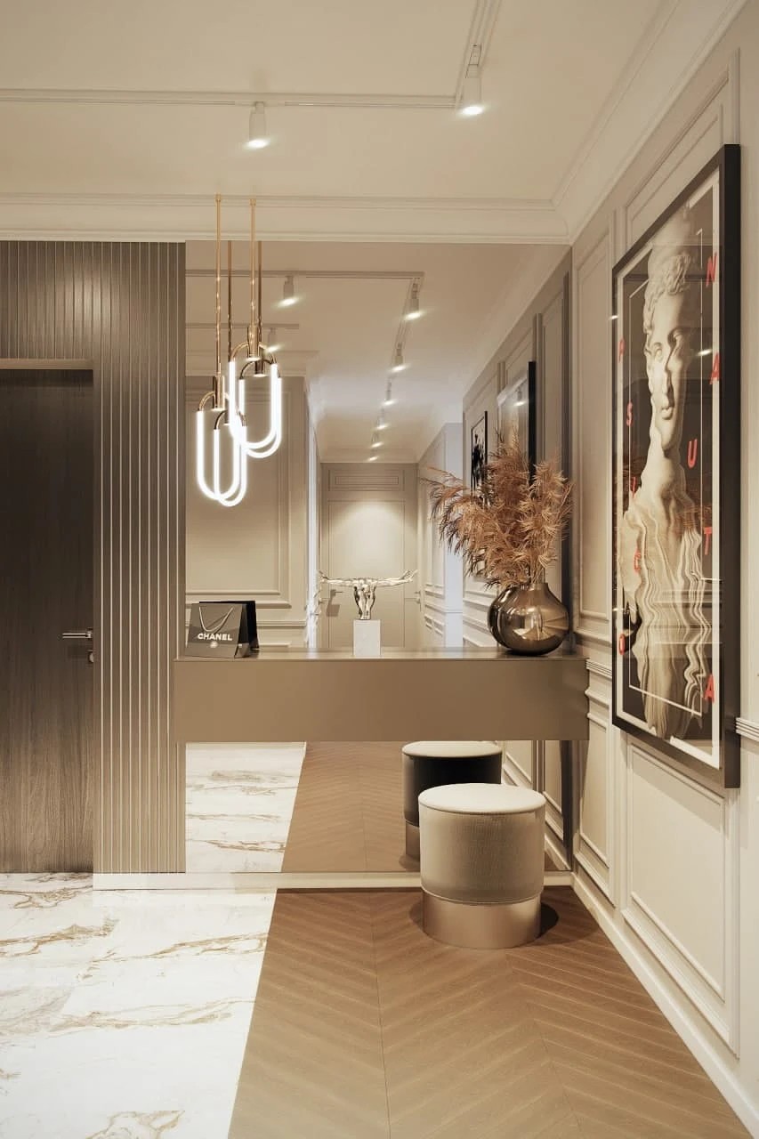 ДИЗАЙН ИНТЕРЬЕРА КВАРТИРЫ В КОФЕЙНЫХ ТОНАХ