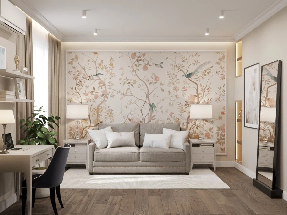 ДИЗАЙН-ПРОЕКТ СПАЛЬНИ В ЛАКОНИЧНОМ СТИЛЕ