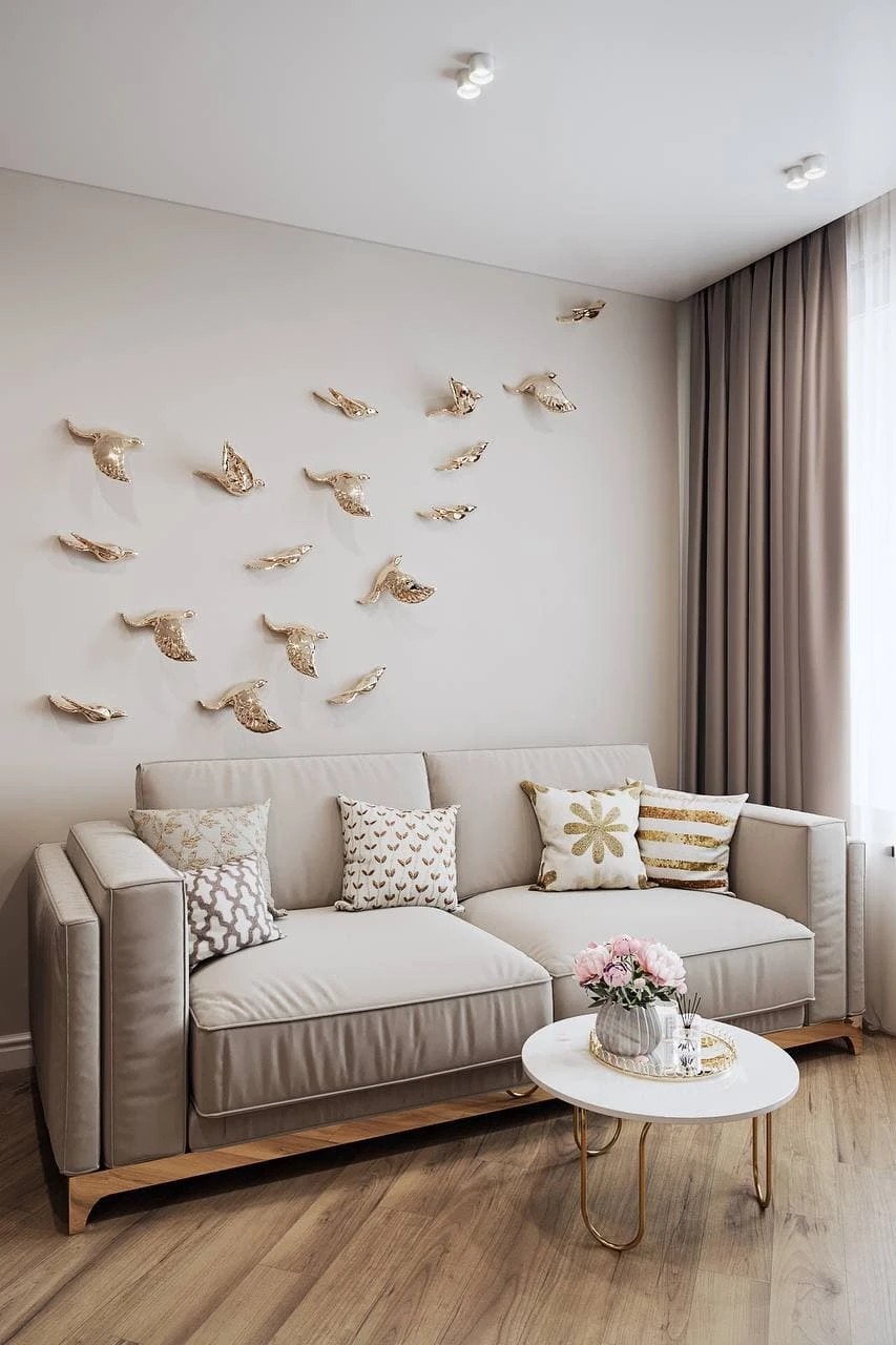 ДИЗАЙН-ПРОЕКТ КВАРТИРЫ В КРЕМОВЫХ ОТТЕНКАХ