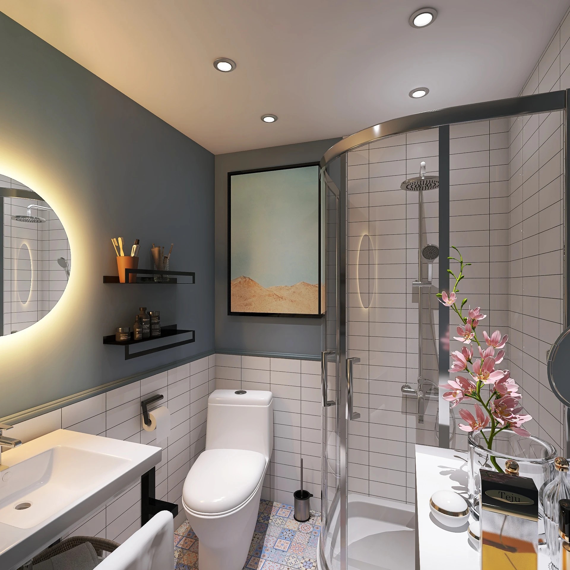 Визуализации основного пространства микро-квартиры