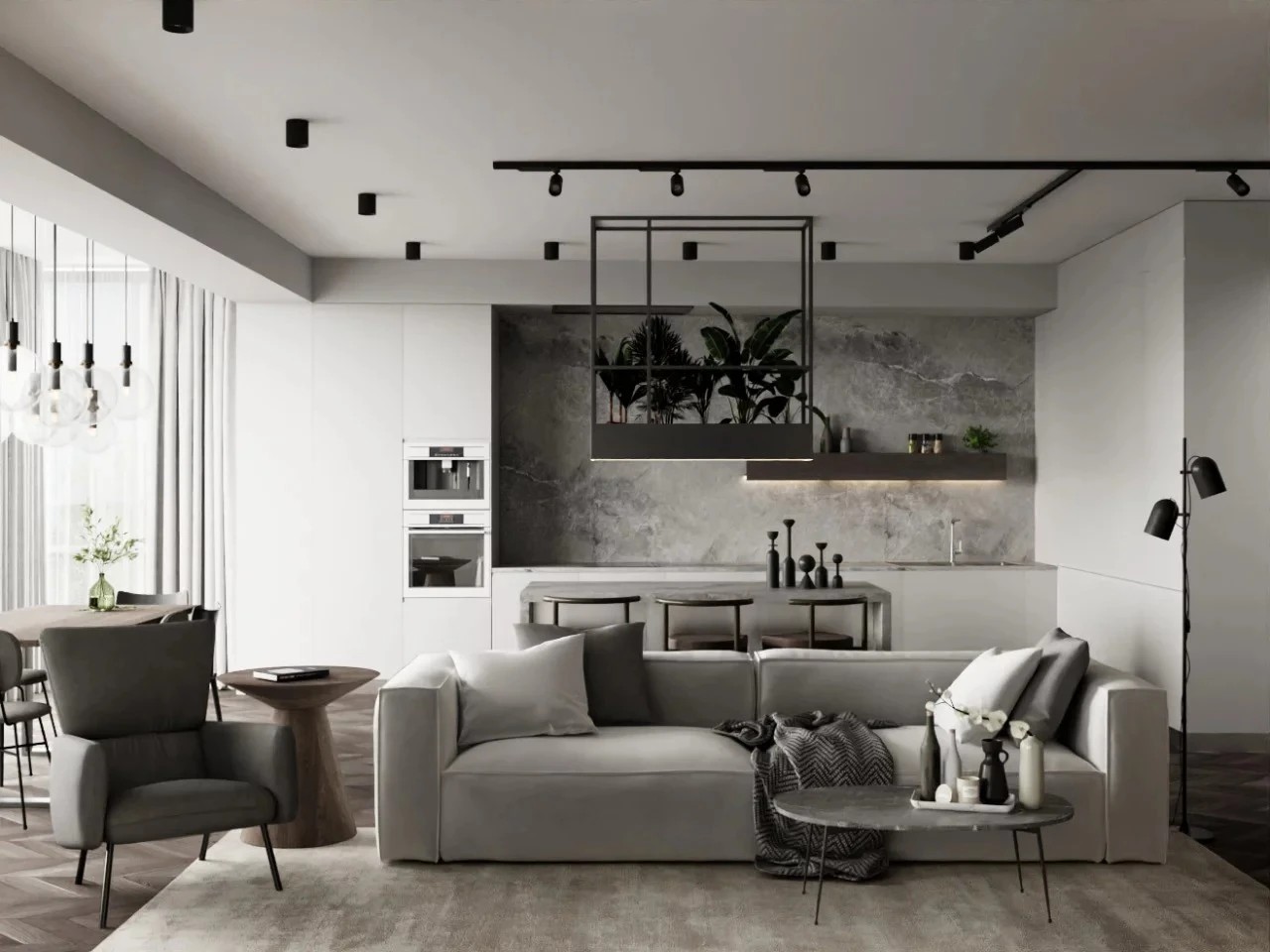 МИНИМАЛИСТИЧНАЯ КВАРТИРА ДЛЯ СЕМЬИ С 2-МЯ ДЕТЬМИ