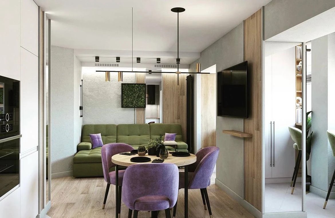 Гостиная в квартире студии