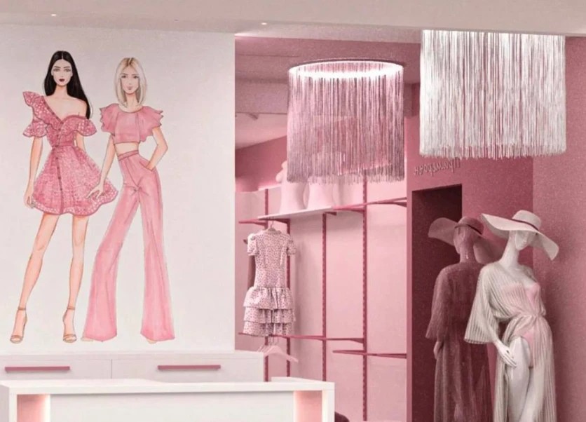 Интерьер в розовом