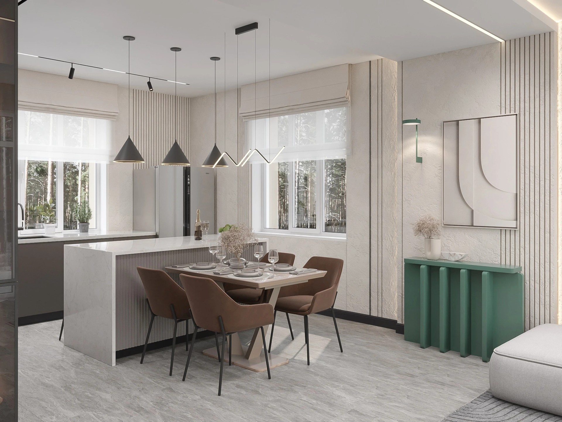 Кухня - Гостиная