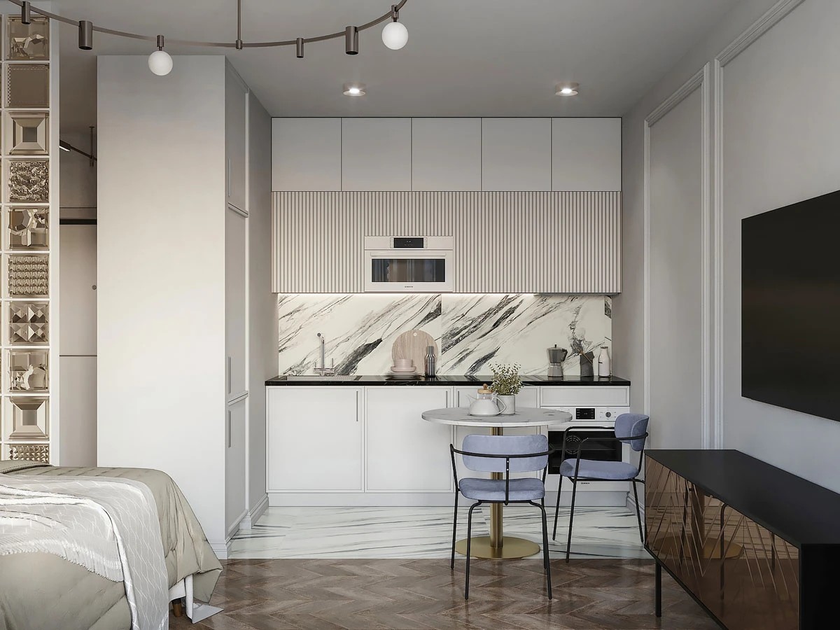 ЖК Уютный. Студия. Современная классика