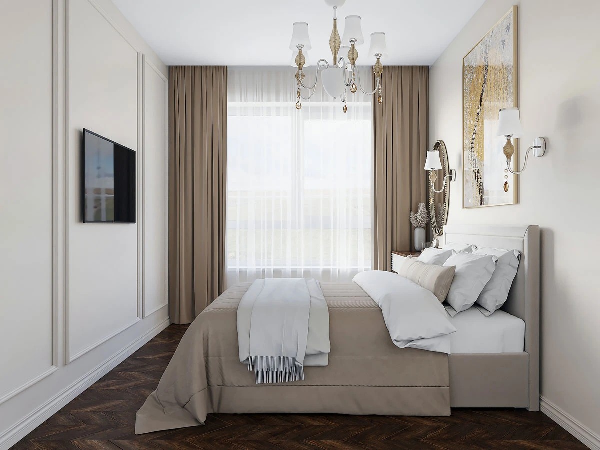 ЖК Уютный. Однокомнатная. Современная классика