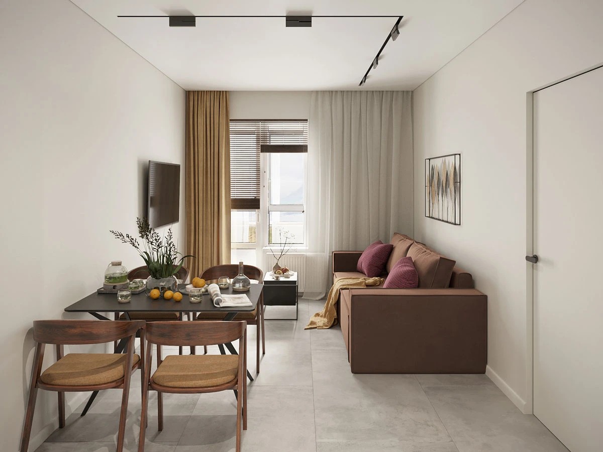 ЖК Уютный. Двухкомнатная. Современный стиль