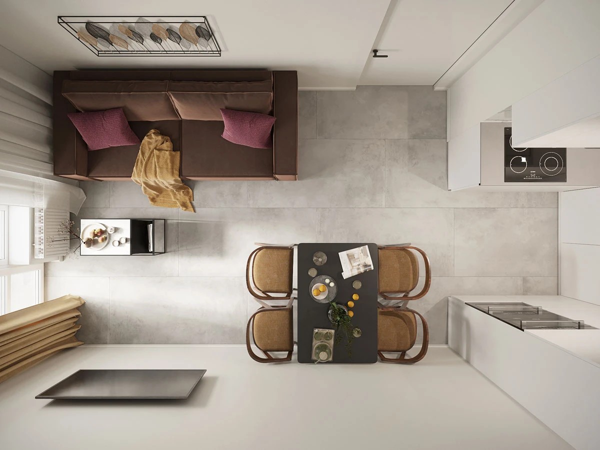 ЖК Уютный. Двухкомнатная. Современный стиль