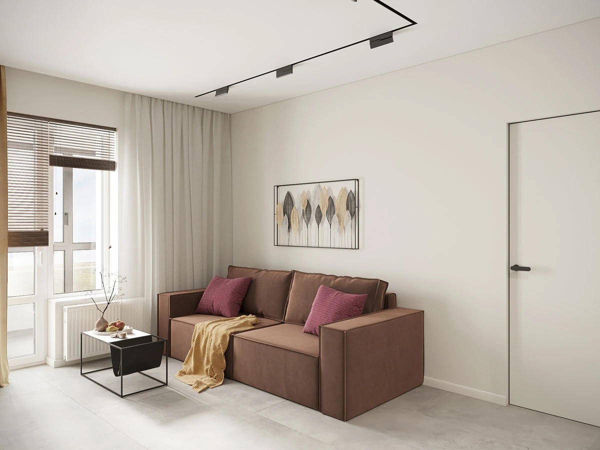 ЖК Уютный. Двухкомнатная. Современный стиль