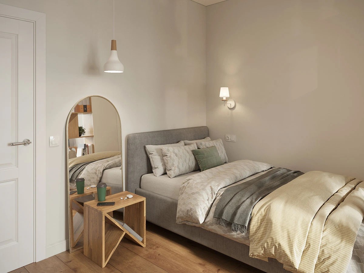 ЖК Уютный. Трехкомнатная. Скандинавский стиль