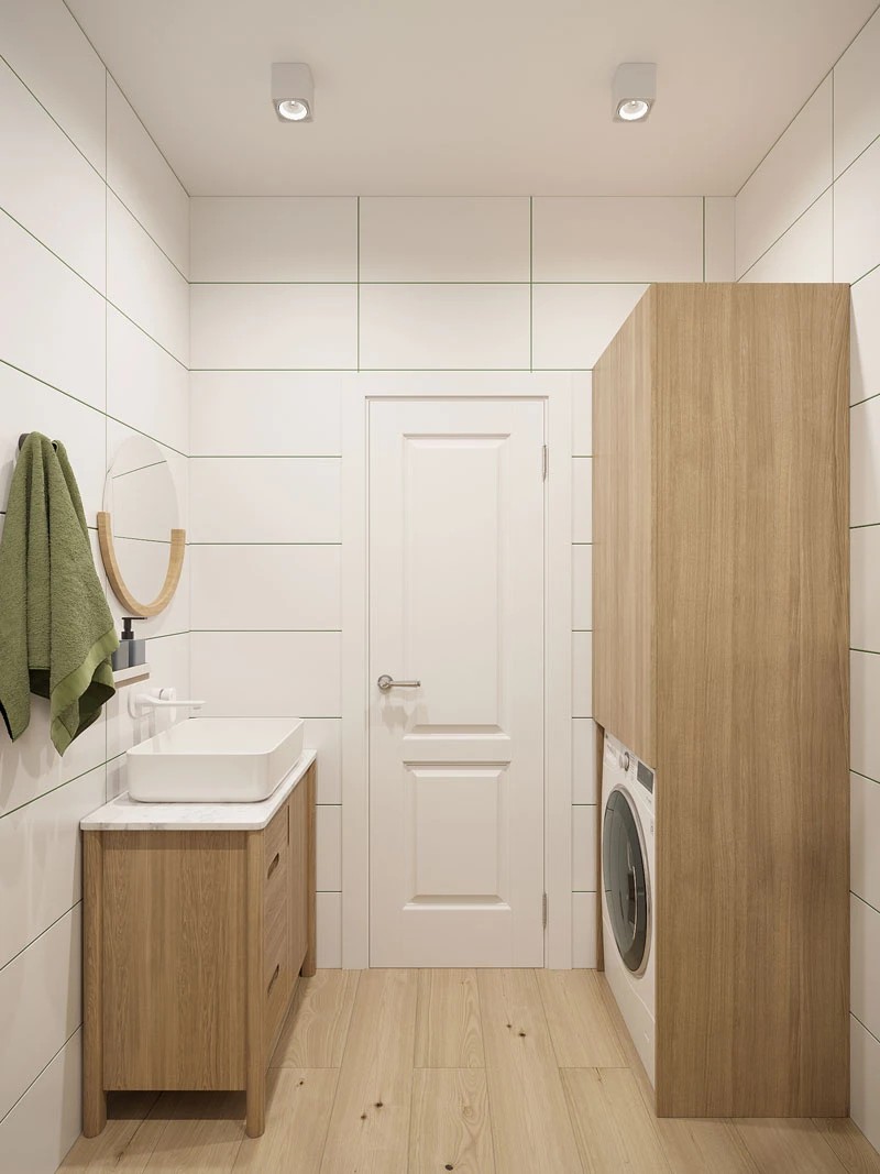 ЖК Уютный. Трехкомнатная. Скандинавский стиль