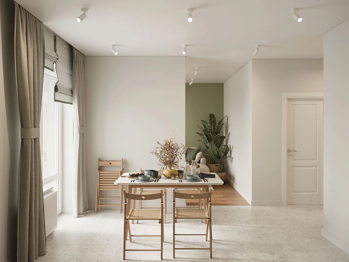 ЖК Уютный. Трехкомнатная. Скандинавский стиль