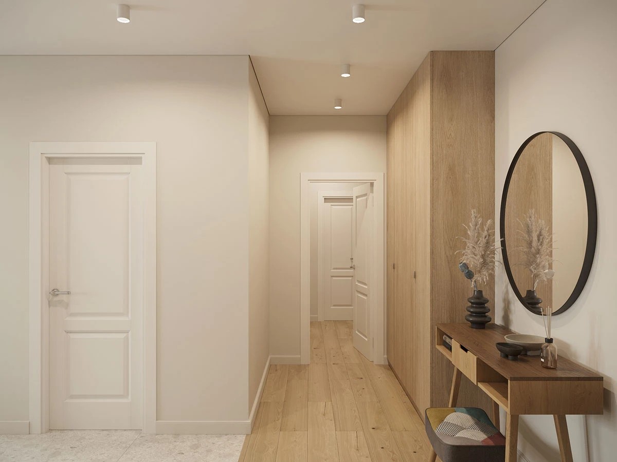 ЖК Уютный. Трехкомнатная. Скандинавский стиль