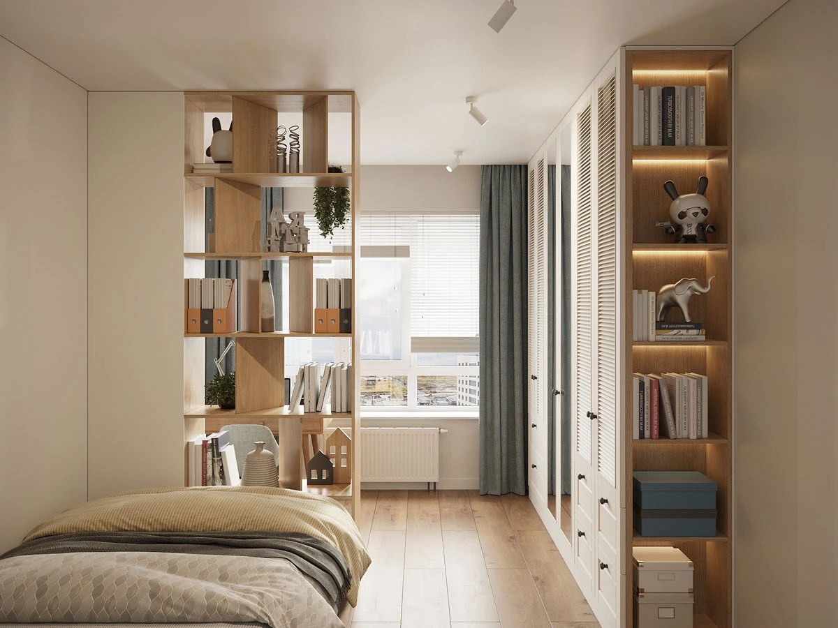 ЖК Уютный. Трехкомнатная. Скандинавский стиль