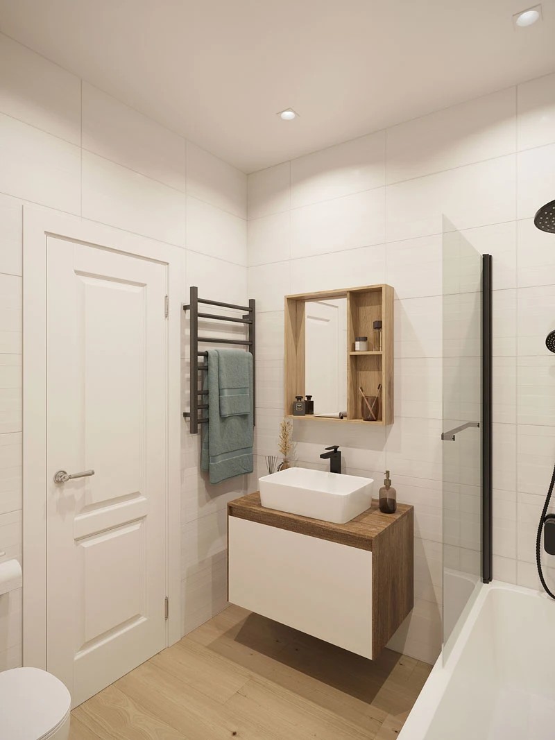 ЖК Уютный. Трехкомнатная. Скандинавский стиль