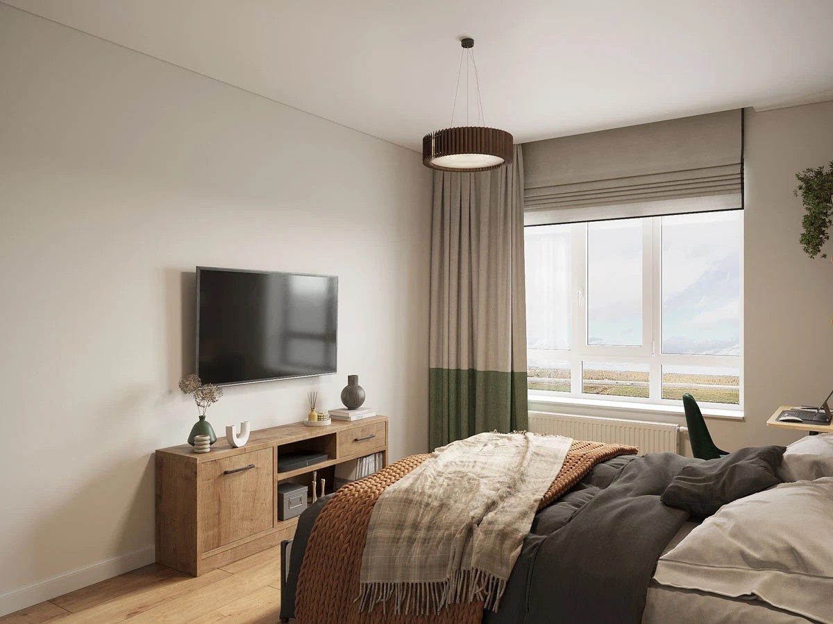 ЖК Уютный. Трехкомнатная. Скандинавский стиль