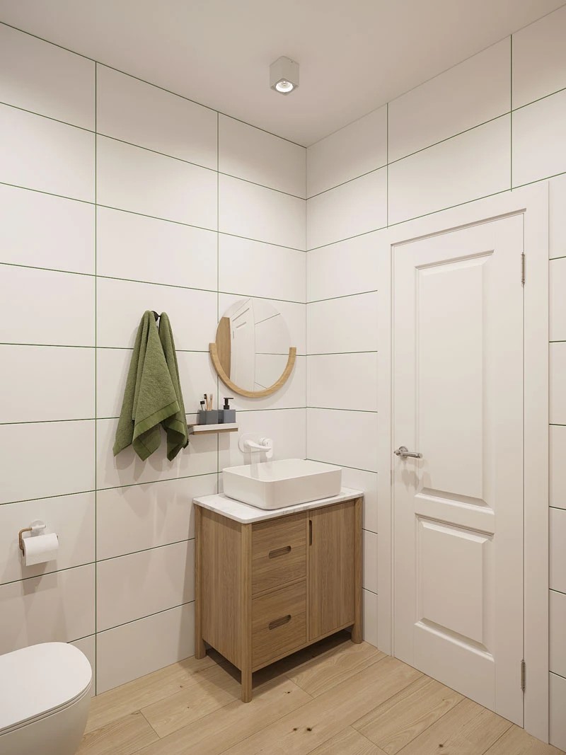 ЖК Уютный. Трехкомнатная. Скандинавский стиль