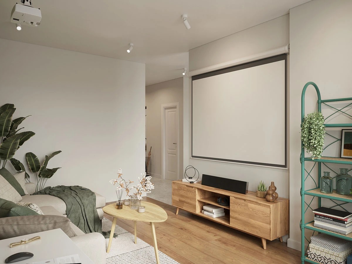 ЖК Уютный. Трехкомнатная. Скандинавский стиль