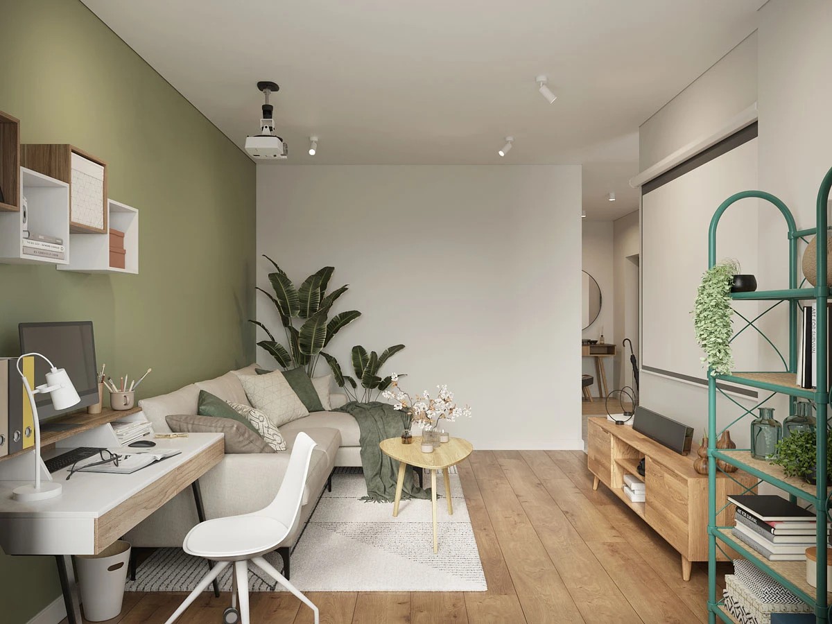 ЖК Уютный. Трехкомнатная. Скандинавский стиль