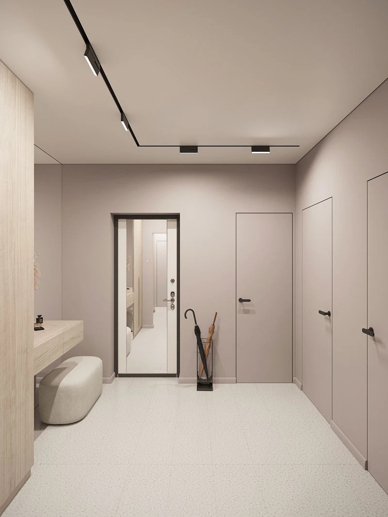 ЖК Уютный. Трехкомнатная. Современный стиль