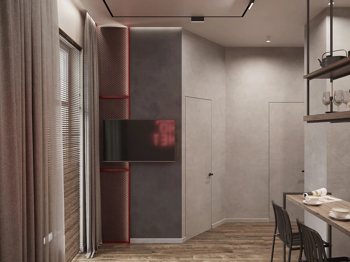 Дизайн интерьера 1-х комнатной квартиры