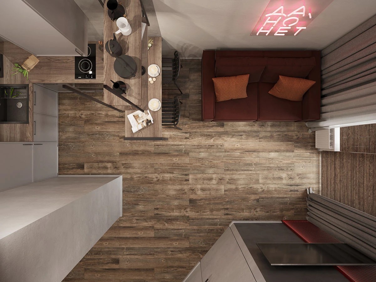 Дизайн интерьера 1-х комнатной квартиры