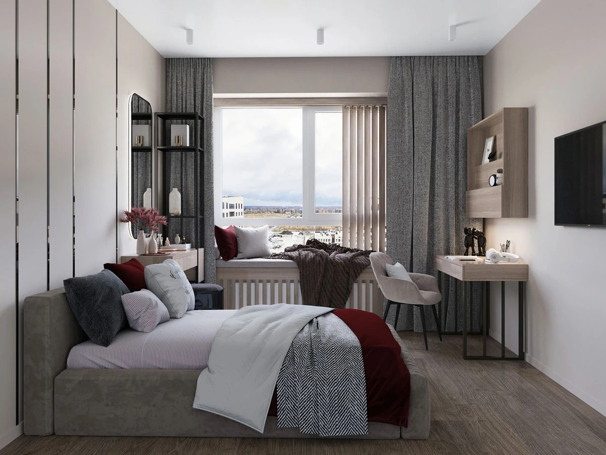 Дизайн интерьера 3-х комнатной квартиры видовой