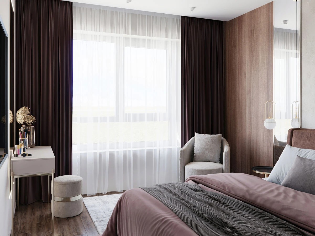 Дизайн интерьера 3-х комнатной квартиры видовой