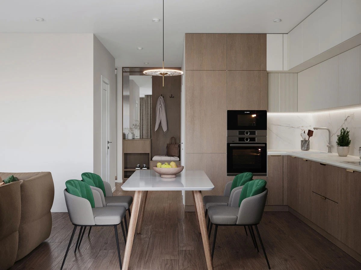 Дизайн интерьера 3-х комнатной квартиры видовой