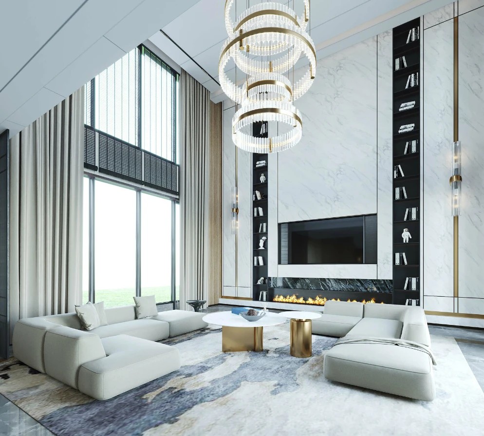 РОСКОШНЫЙ ИНТЕРЬЕР ЗАГОРОДНОГО ДОМА