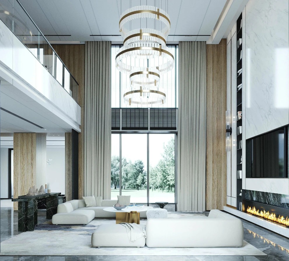 РОСКОШНЫЙ ИНТЕРЬЕР ЗАГОРОДНОГО ДОМА