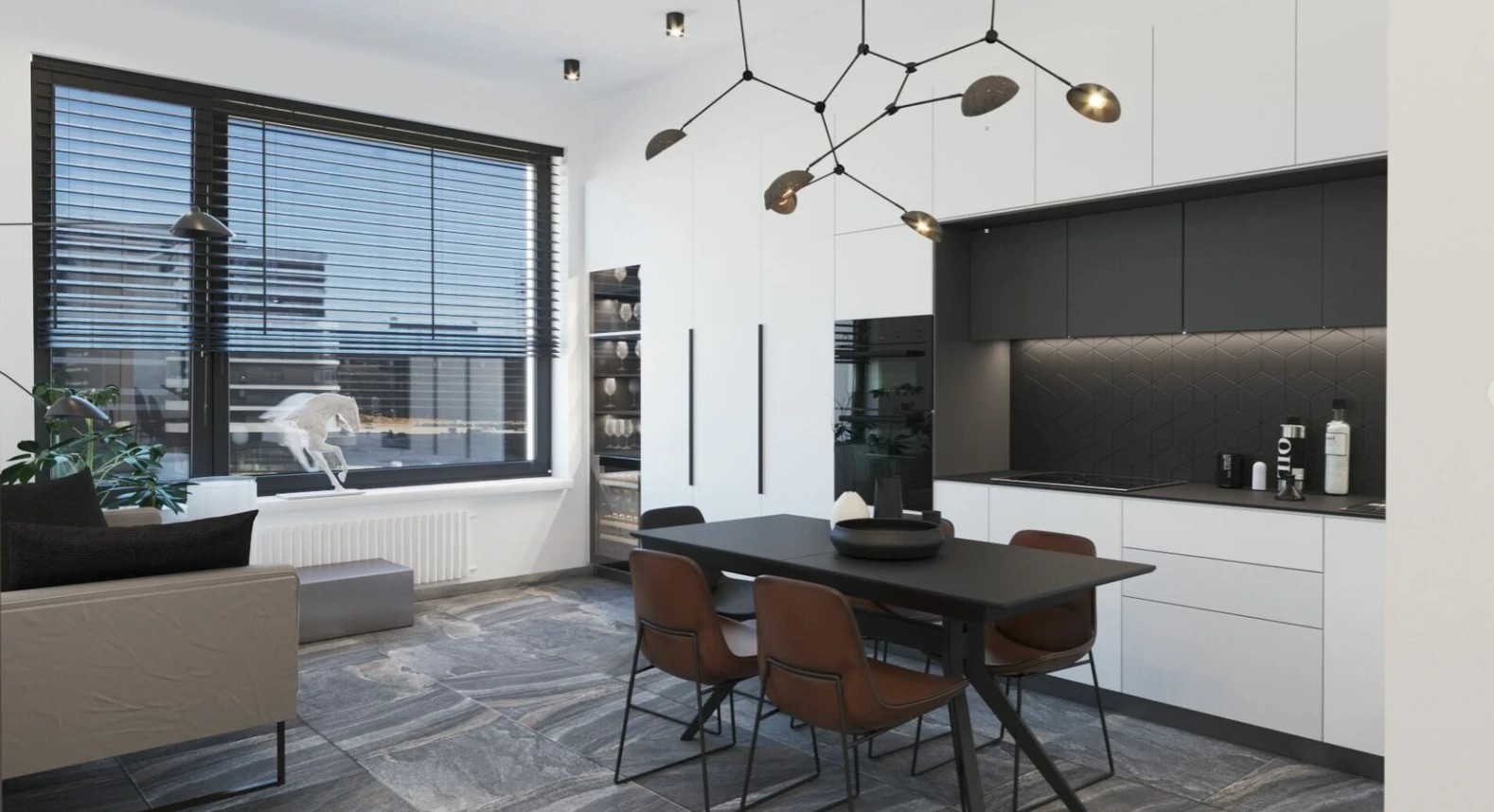 МОНОХРОМНАЯ КВАРТИРА В МОСКВЕ